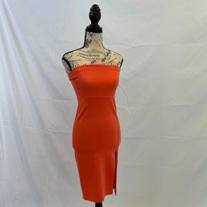 Tube Dress with a High Slit